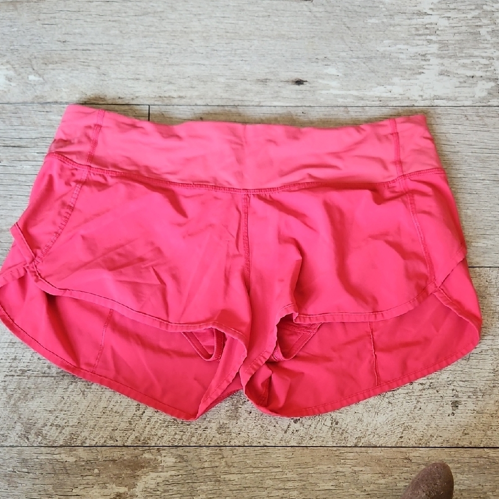 Women's Lululemon Size 8 Speed Up Pink Athletic Shorts